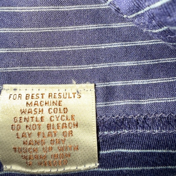 Peter Millar Blue Striped Golf Polo (MF16K05) Men’s Size - Large - Picture 8 of 11